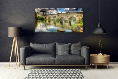 Obraz Akrylowy Most Rzeka Architektura