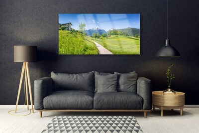 Obraz Akrylowy Góry Łąka Ścieżka Dolina