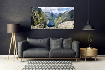 Obraz Akrylowy Góry Dolina Jeziora Szczyty