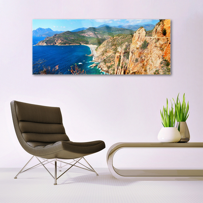 Obraz Akrylowy Klif Wybrzeże Morze Góry