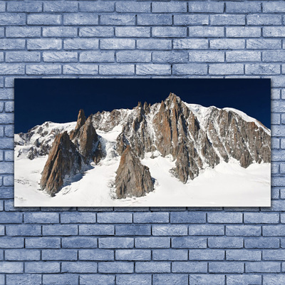 Obraz Akrylowy Zaśnieżone Szczyty Górskie