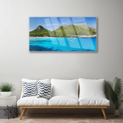 Obraz Akrylowy Góry Morze Krajobraz