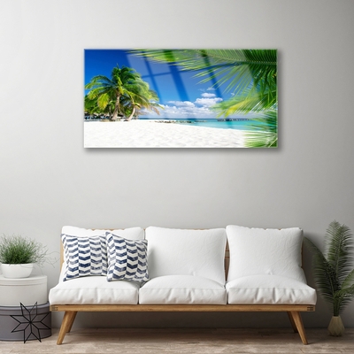 Obraz Akrylowy Tropikalna Plaża Morze Widok