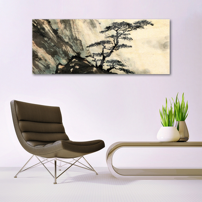 Obraz Akrylowy Drzewo Malowane Sztuka