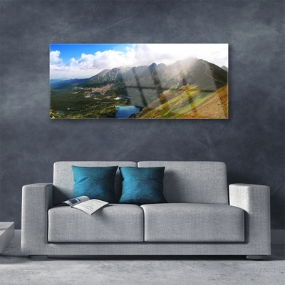 Obraz Akrylowy Góry Łąka Krajobraz