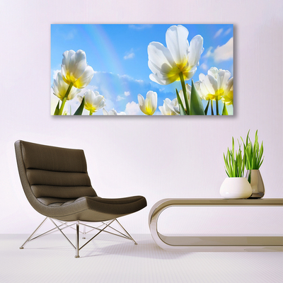 Obraz Akrylowy Rośliny Kwiaty Tulipany