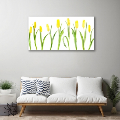 Obraz Akrylowy Żółte Tulipany Kwiaty