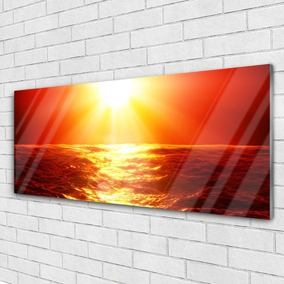 Obraz Akrylowy Zachód Słońca Morze Fala