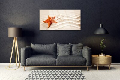 Obraz Akrylowy Rozgwiazda na Piasku Plaża