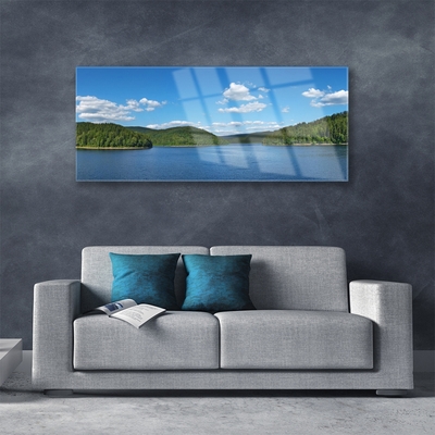 Obraz Akrylowy Jezioro Las Krajobraz