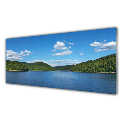 Obraz Akrylowy Jezioro Las Krajobraz