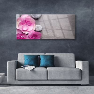 Obraz Akrylowy Różowe Kwiaty Aromaterapia