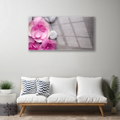 Obraz Akrylowy Różowe Kwiaty Aromaterapia