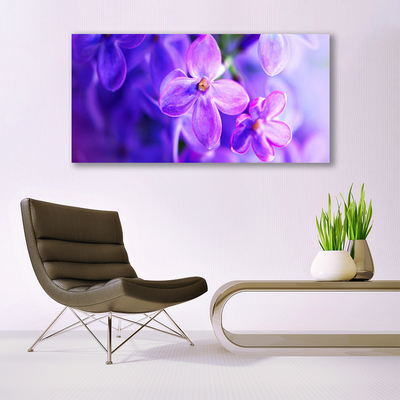 Obraz Akrylowy Kwiaty Fioletowe Natura