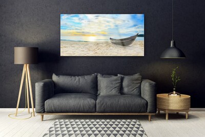 Obraz Akrylowy Łódka Plaża Morze