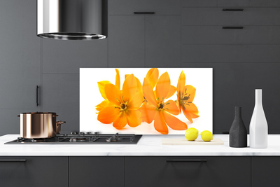 Panel Kuchenny Pomarańczowe Roślina Kwiaty