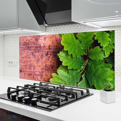 Panel Szklany do Kuchni Szlachetne Liście Dębu