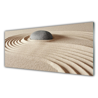 Panel Szklany do Kuchni Artystyczna Struktura Piaskowca