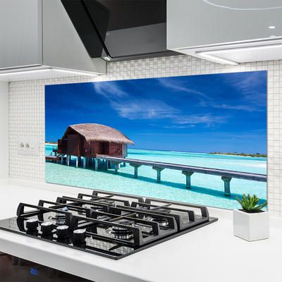 Panel Kuchenny Morze Plaża Dom Architektura