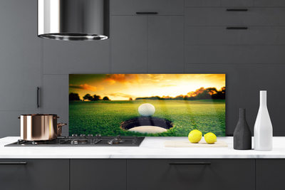 Panel Szklany do Kuchni Perfekcyjne Pole Golfowe