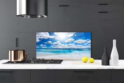 Panel nad blat kuchenny Nadmorskie Niebo O Zmierzchu