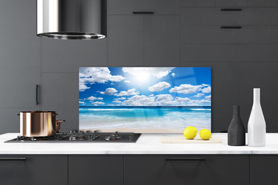 Panel nad blat kuchenny Nadmorskie Niebo O Zmierzchu