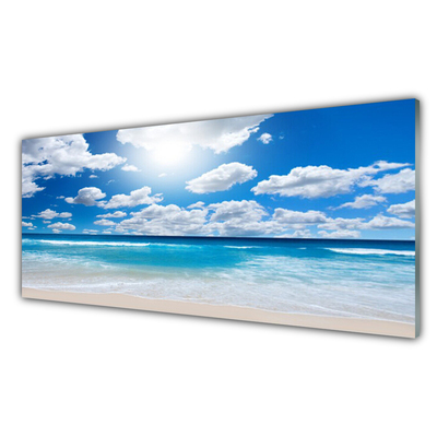 Panel Kuchenny Morze Plaża Chmury Krajobraz