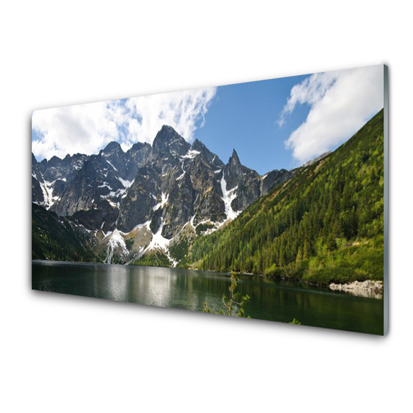 Panel Kuchenny Góra Jezioro Las Krajobraz
