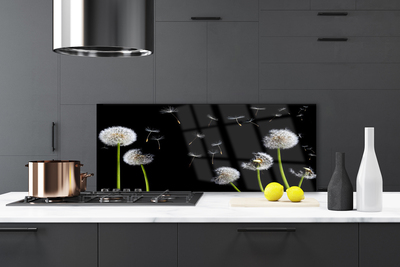 Szkło do Kuchni na Ścianę Puszysty Mniszek Lekarski