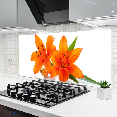 Szkło do Kuchni na Ścianę Letni Ogród Kwiatowy