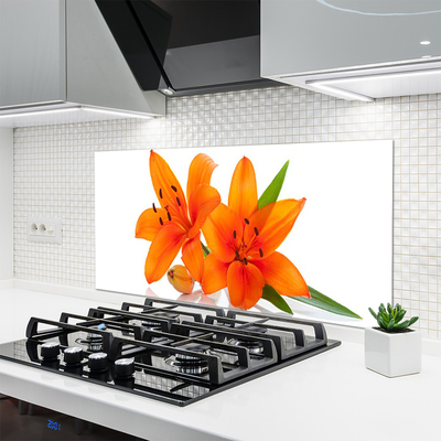 Szkło do Kuchni na Ścianę Letni Ogród Kwiatowy