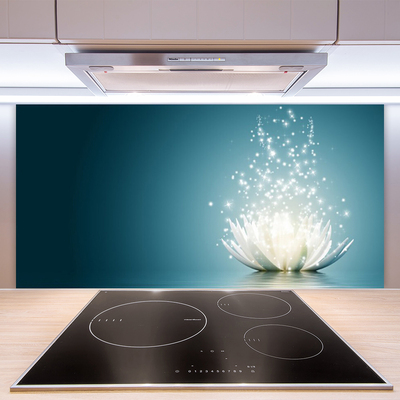 Szkło Dekoracyjne do Kuchni Eteryczny Kwiat Lotosu