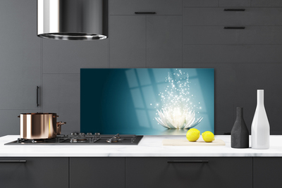 Szkło Dekoracyjne do Kuchni Eteryczny Kwiat Lotosu