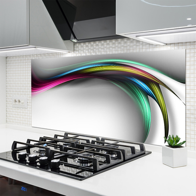 Panel Szklany do Kuchni Futurystyczna Wizja Przestrzeni