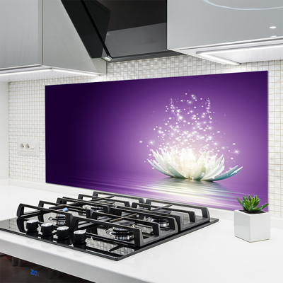 Panel Szklany do Kuchni Mistyczny Lotos W Pełni