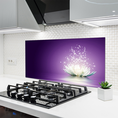 Panel Szklany do Kuchni Mistyczny Lotos W Pełni