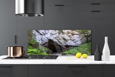 Panel Szklany do Kuchni Tajemnicza Górska Grota