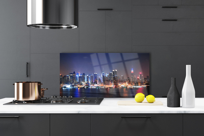 Panel nad blat kuchenny Panorama Metropolii O Zmierzchu