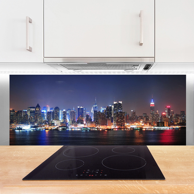 Panel nad blat kuchenny Panorama Metropolii O Zmierzchu