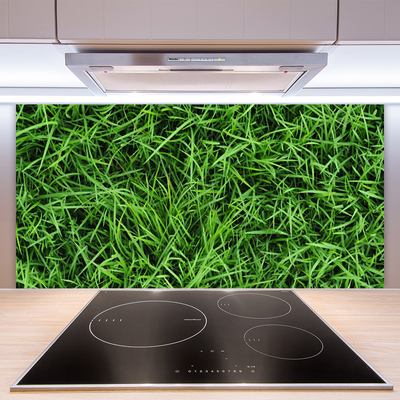 Panel Szklany do Kuchni Soczysta Zielona Trawa