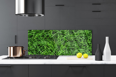 Panel Szklany do Kuchni Soczysta Zielona Trawa