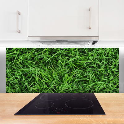 Panel Szklany do Kuchni Soczysta Zielona Trawa