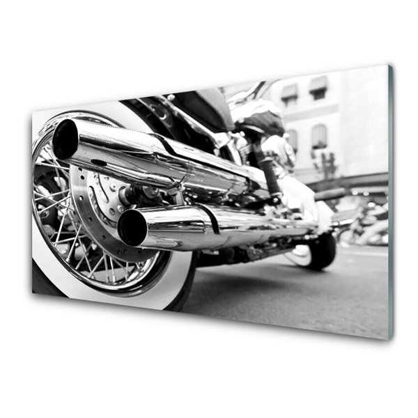 Panel Szklany do Kuchni Ikona Stylu: Motocykl