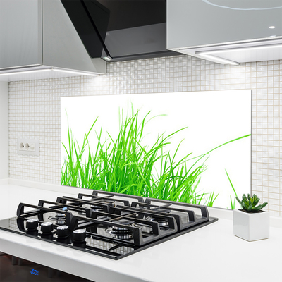 Panel Szklany do Kuchni Detale Zielonej Natury