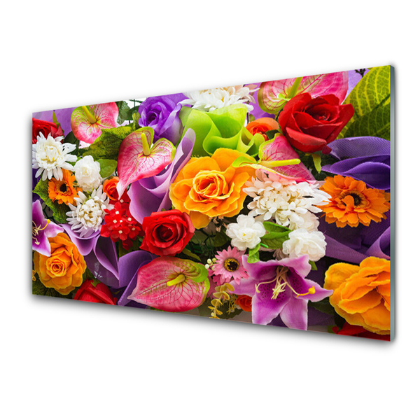 Panel Kuchenny Kwiaty Na Ścianę
