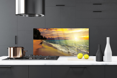 Panel nad blat kuchenny Słoneczny Dzień Nad Morzem