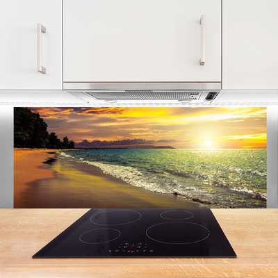 Panel nad blat kuchenny Słoneczny Dzień Nad Morzem