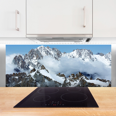 Szkło Ozdobne do Kuchni Majestatyczne Szczyty Górskie
