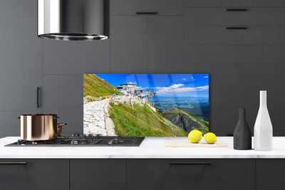 Szkło do Kuchni na Ścianę Kręta Górska Ścieżka