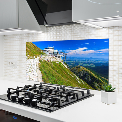 Szkło do Kuchni na Ścianę Kręta Górska Ścieżka